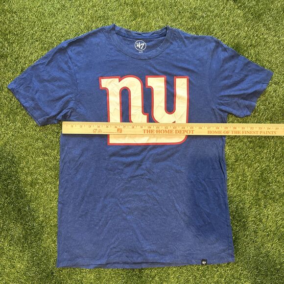 ‘47 Men’s New York Giants Imprint Club Royal Blue Logo Jersey Shirt Medium M NFL - Picture 4 of 9